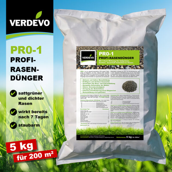 PRO-1 PROFI-RASEN-DÜNGER 5 KG